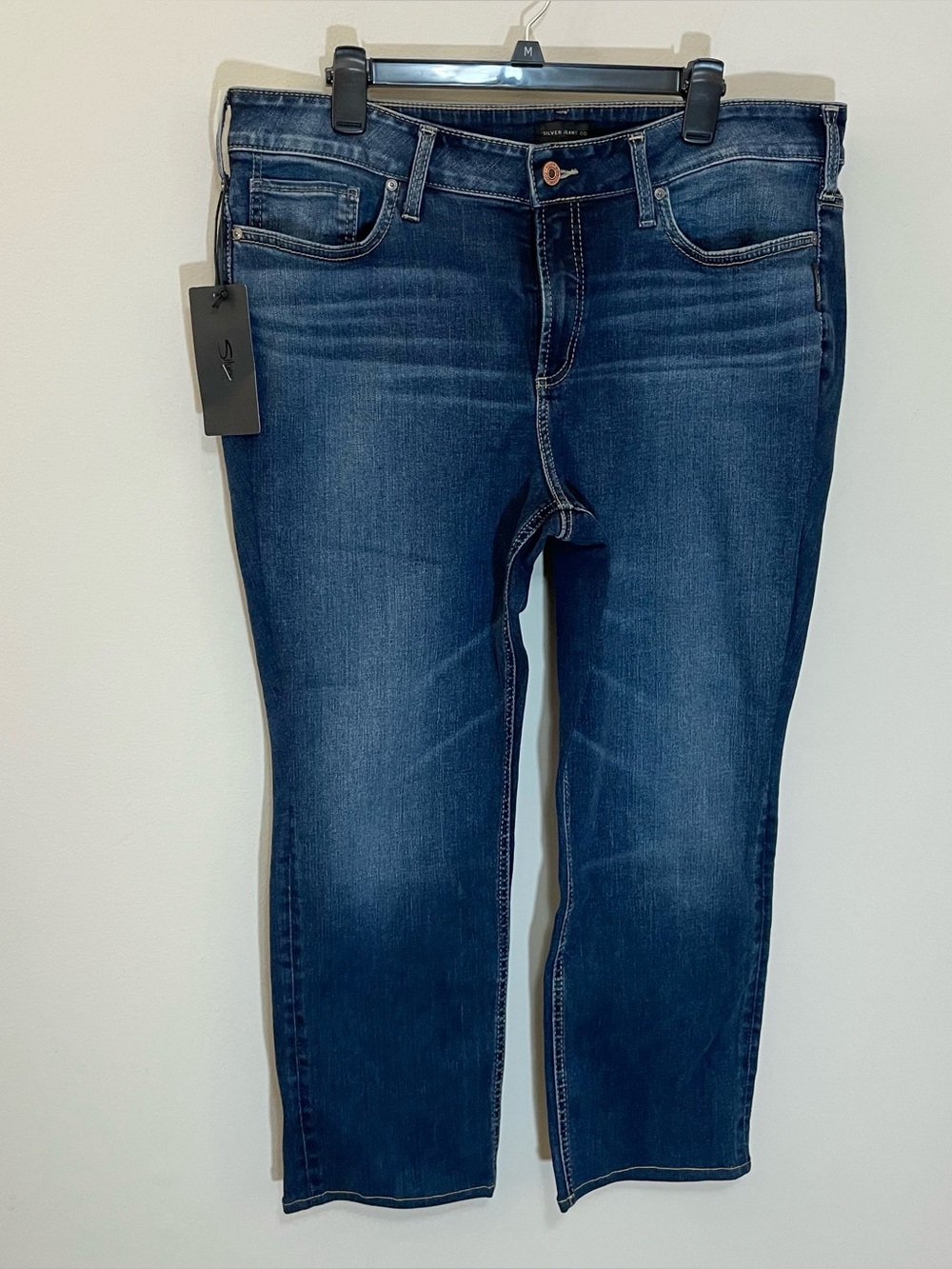 New Silver Avery Straight Jeans Sz 18